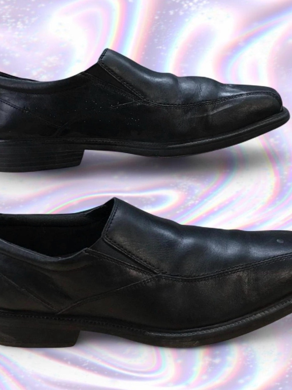 Bostonian Black Leather Slip-On Loafers